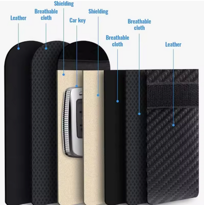 Key Signal Blocker Pouch (protects keyless entry cars)